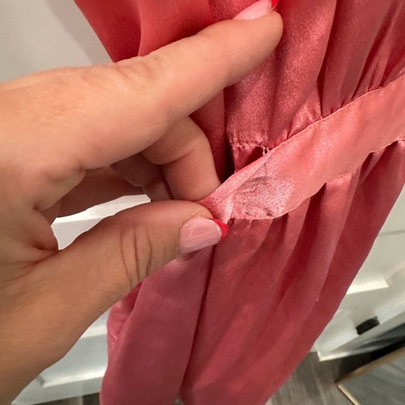 Vintage Oscar de la Renta Pink Robe size Small - Picture 5 of 5